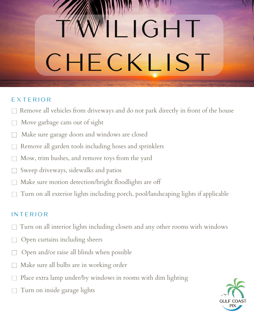 Twilight checklist created by Gulf Coast Pix Twilight checklist created by Gulf Coast Pix